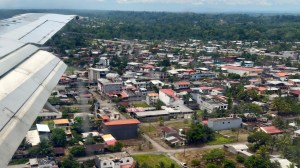 jet landing at Coca airport
